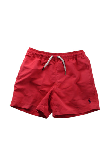 A Red Swim Shorts from Polo Ralph Lauren in size 6T for boy. (Front View)