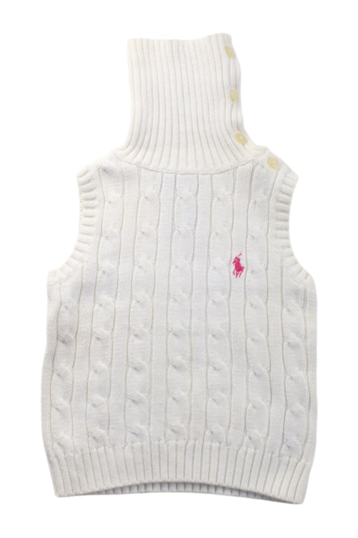 A White Sweater Vests from Ralph Lauren in size 2T for neutral. (Front View)