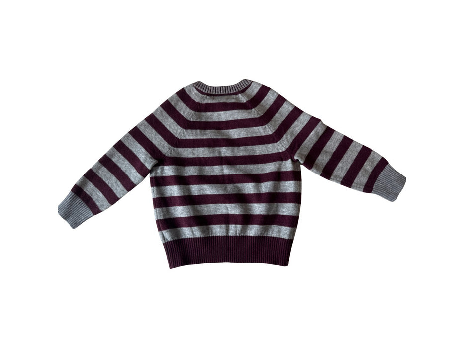 A Burgundy Knit Sweaters from Chickeeduck in size 18-24M for boy. (Back View)