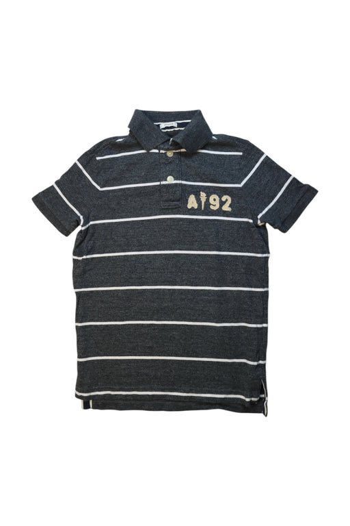 A Navy Short Sleeve Polos from Abercrombie & Fitch in size 10Y for boy. (Front View)