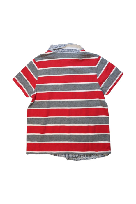 A Red Short Sleeve Polos from Jacadi in size 10Y for boy. (Back View)