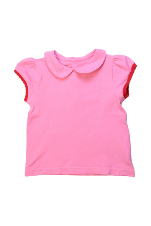 A Pink Short Sleeve Tops from Jacadi in size 3T for girl. (Front View)