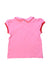 A Pink Short Sleeve Tops from Jacadi in size 3T for girl. (Back View)