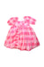 A Pink Short Sleeve Dresses from Seed in size 2T for girl. (Front View)