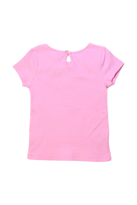 A Pink Short Sleeve Tops from Seed in size 3T for girl. (Back View)