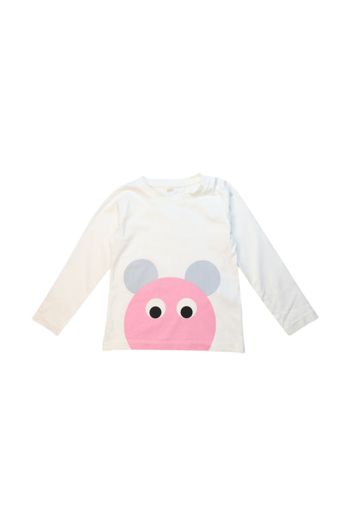 A White Long Sleeve T Shirts from Stella McCartney in size 3T for girl. (Front View)