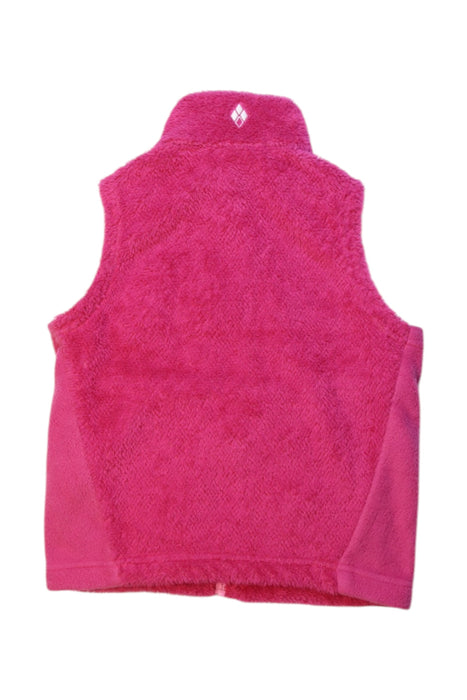 A Pink Outerwear Vests from Mont-bell in size 2T for girl. (Back View)