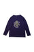 A Navy Long Sleeve T Shirts from Mont-bell in size 5T for girl. (Front View)