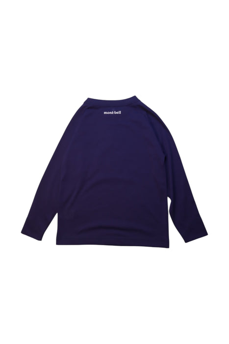 A Navy Long Sleeve T Shirts from Mont-bell in size 5T for girl. (Back View)