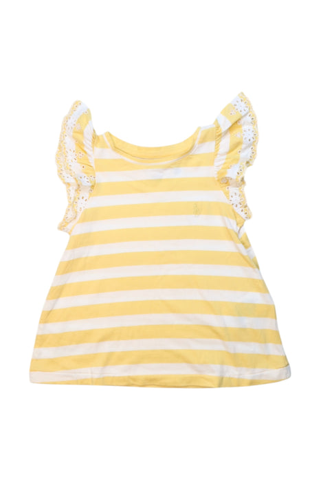 A White Sleeveless Tops from Polo Ralph Lauren in size 3T for girl. (Front View)