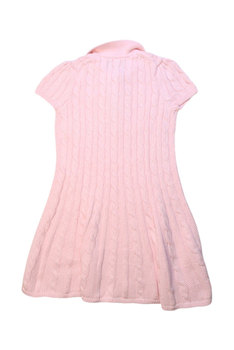 A Pink Sweater Dresses from Polo Ralph Lauren in size 4T for girl. (Back View)