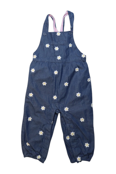 A Blue Long Overalls from Jojo Maman Bébé in size 12-18M for girl. (Front View)