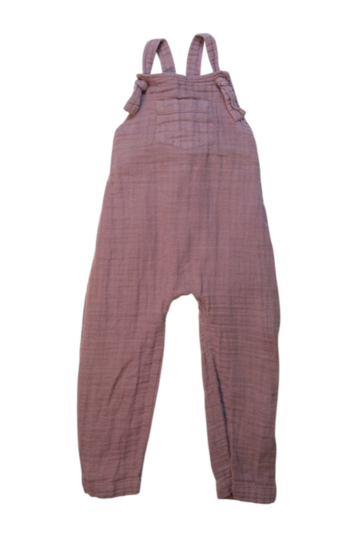 A Peach Long Overalls from Jamie Kay in size 6-12M for girl. (Front View)