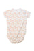 A Peach Short Sleeve Bodysuits from Seed in size 12-18M for girl. (Front View)