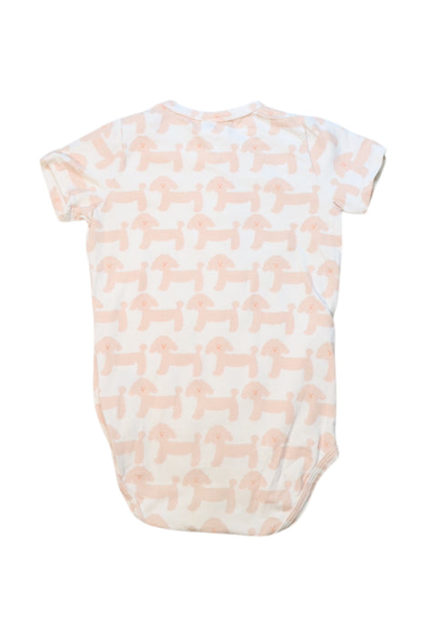 A Peach Short Sleeve Bodysuits from Seed in size 12-18M for girl. (Back View)