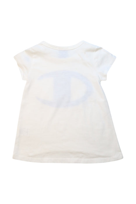 A White Short Sleeve T Shirts from Champion in size 12-18M for girl. (Back View)