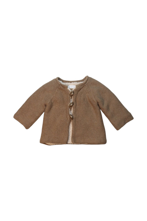 A Brown Cardigans from Purebaby in size 6-12M for girl. (Front View)