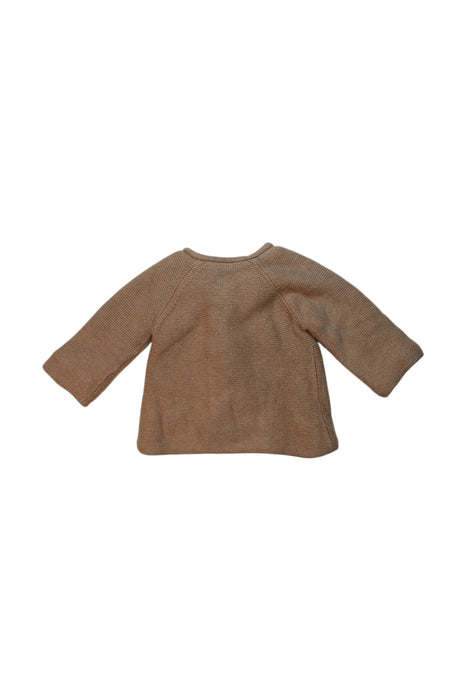 A Brown Cardigans from Purebaby in size 6-12M for girl. (Back View)