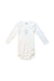 A White Long Sleeve Bodysuits from Petit Bateau in size 6-12M for girl. (Front View)