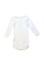 A White Long Sleeve Bodysuits from Petit Bateau in size 6-12M for girl. (Back View)