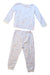 A Blue Pyjama Sets from The Little White Company in size 2T for girl. (Back View)