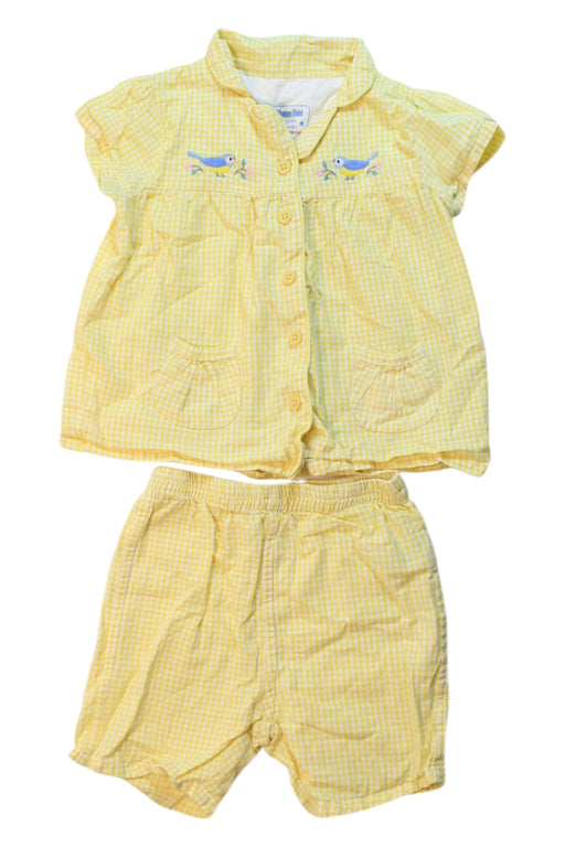 A Yellow Shorts Sets from Jojo Maman Bébé in size 18-24M for girl. (Front View)