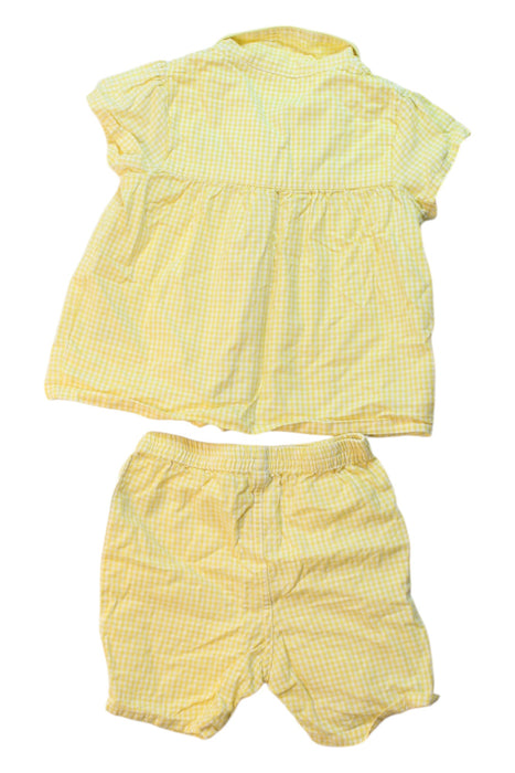 A Yellow Shorts Sets from Jojo Maman Bébé in size 18-24M for girl. (Back View)