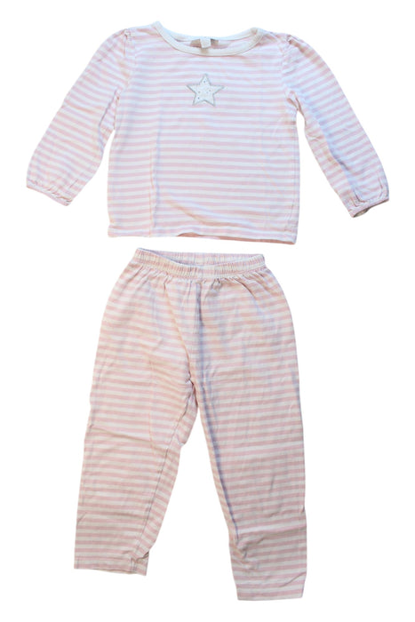 A White Pyjama Sets from The Little White Company in size 3T for girl. (Front View)