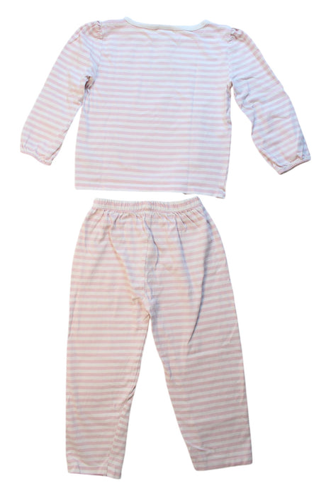 A White Pyjama Sets from The Little White Company in size 3T for girl. (Back View)