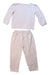 A White Pyjama Sets from The Little White Company in size 3T for girl. (Back View)