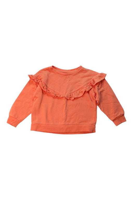 A Orange Crewneck Sweatshirts from Seed in size 3T for girl. (Front View)