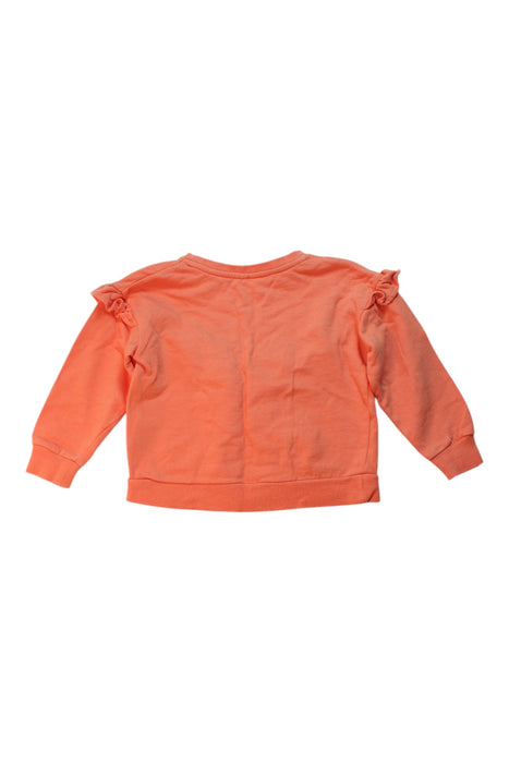 A Orange Crewneck Sweatshirts from Seed in size 3T for girl. (Back View)