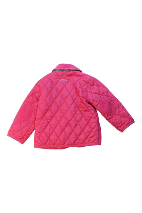 A Pink Puffer/Quilted Jackets from Joules in size 18-24M for girl. (Back View)