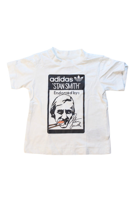 A White Short Sleeve T Shirts from Adidas in size 18-24M for boy. (Front View)