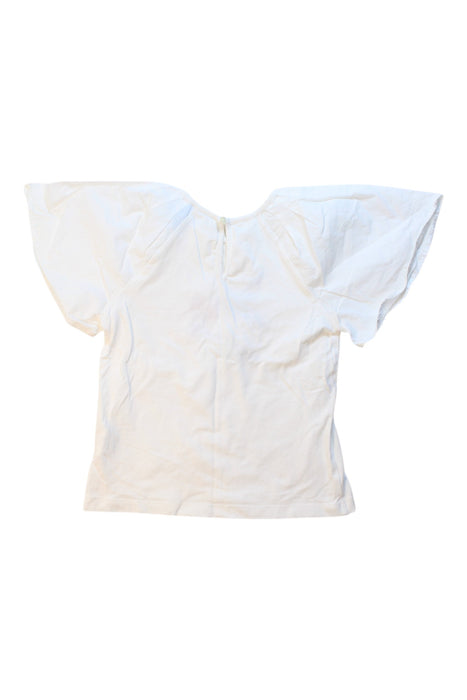 A White Short Sleeve Tops from Lanvin Petite in size 5T for girl. (Back View)