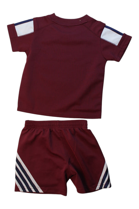 A Burgundy Shorts Sets from Adidas in size 3T for boy. (Back View)