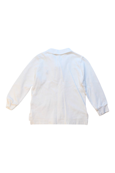 A White Long Sleeve Polos from Ralph Lauren in size 18-24M for boy. (Back View)