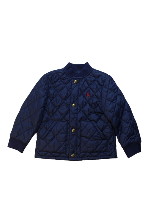 A Navy Puffer/Quilted Jackets from Polo Ralph Lauren in size 2T for boy. (Front View)