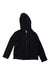 A Black Zippered Sweatshirts from Armani in size 2T for boy. (Front View)