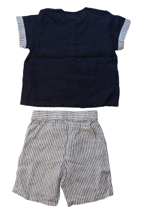 A Black Shorts Sets from Armani in size 18-24M for boy. (Back View)