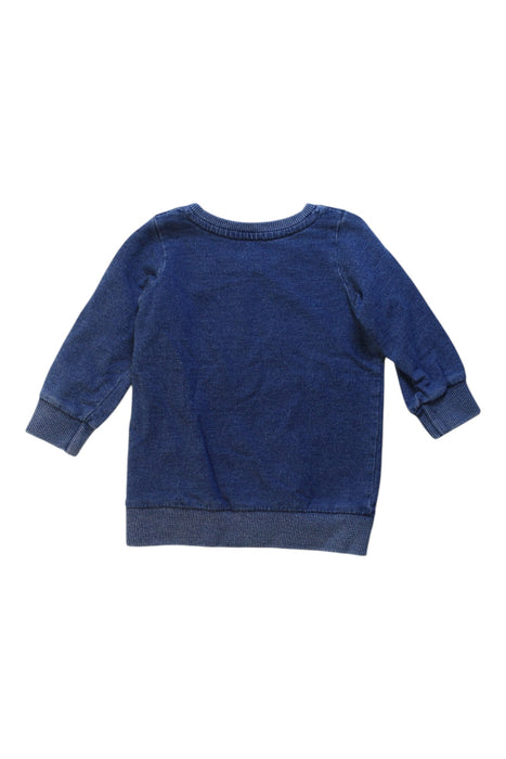 A Blue Crewneck Sweatshirts from Seed in size 6-12M for boy. (Back View)