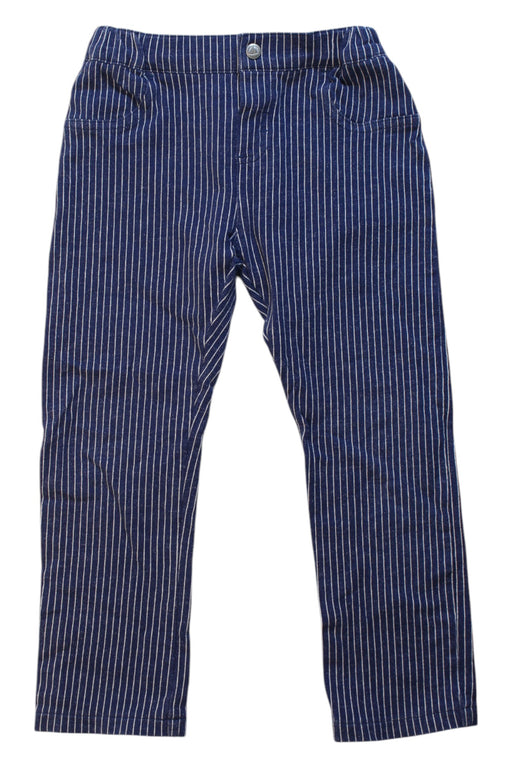 A Blue Casual Pants from Petit Bateau in size 2T for boy. (Front View)