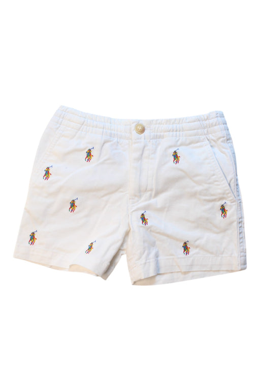 A White Shorts from Polo Ralph Lauren in size 4T for boy. (Front View)