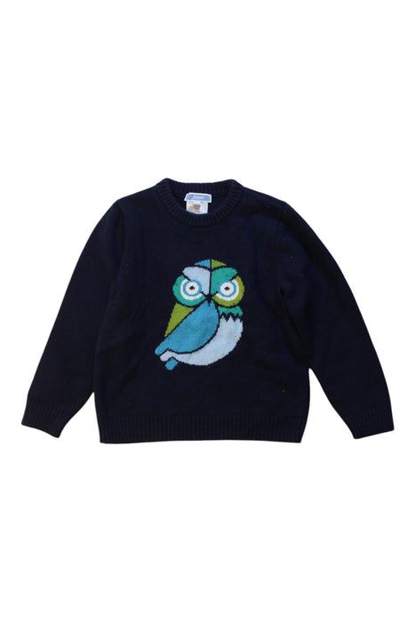 A Navy Knit Sweaters from Jacadi in size 4T for boy. (Front View)