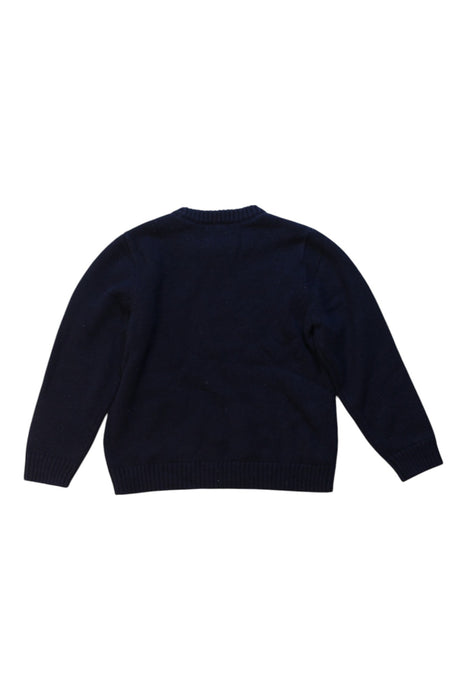 A Navy Knit Sweaters from Jacadi in size 4T for boy. (Back View)