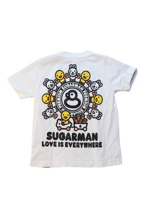 A White Short Sleeve T Shirts from Sugarman in size 2T for boy. (Back View)