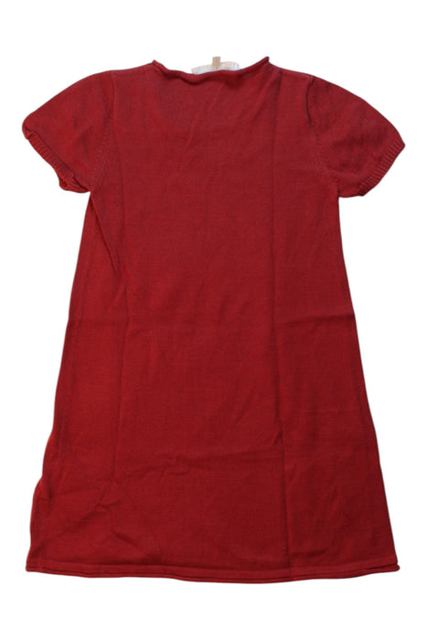 A Red Short Sleeve Dresses from Chloe in size 4T for girl. (Back View)