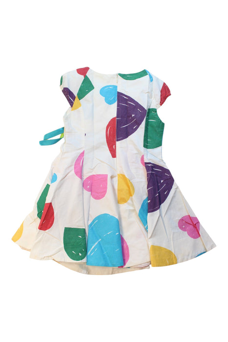 A Multicolour Short Sleeve Dresses from I Pinco Pallino in size 4T for girl. (Back View)