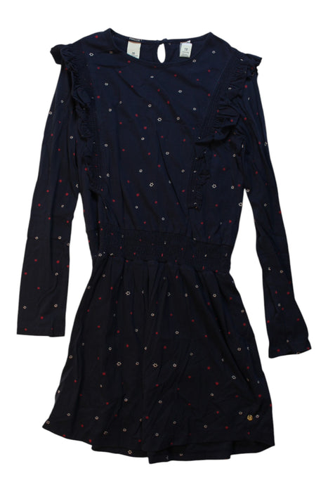 A Navy Long Sleeve Rompers from Scotch & Soda in size 12Y for girl. (Front View)