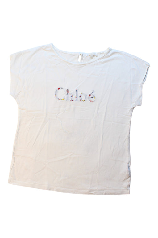 A White Short Sleeve Tops from Chloe in size 14Y for girl. (Front View)